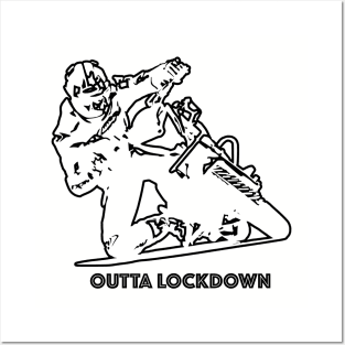 Biker Outta Lockdown Posters and Art